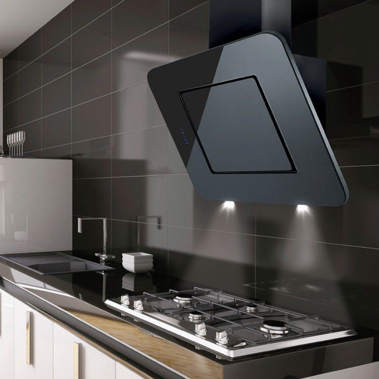 Eleonora 60cm 424m³/h Hotte Décorative Noir